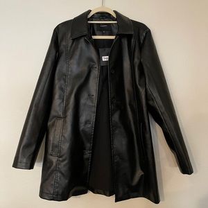 NWT Glassons faux leather coat